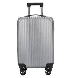 DRMEE Reisekoffer Aufgegebener Gepäckkoffer Mit Rollen. Hartschalengepäck Mit Spinnerrädern Suitcase Rollkoffer (Color : C, Size : 20inch) von DRMEE