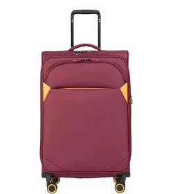 DRMEE Reisekoffer Erweiterbare Koffer, Großes Fassungsvermögen, wasserdichte Koffer, TSA-Zahlenschloss Suitcase Rollkoffer (Color : Rood, Size : 29 inch) von DRMEE