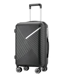 DRMEE Reisekoffer Gepäck Handgepäck, Leichter Koffer, Reisegepäck Mit Spinner-Rollen-Koffer Suitcase Rollkoffer (Color : A, Size : 24in) von DRMEE