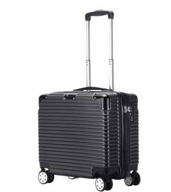 DRMEE Reisekoffer Gepäck Mit Spinnerrädern. Leichtes Hartschalen-Untersitzer-Handgepäck Für Flugzeuge Suitcase Rollkoffer (Color : A, Size : 18in) von DRMEE