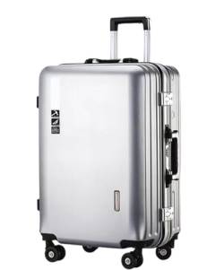 DRMEE Reisekoffer Gepäck-USB-Aufladung, Verschleißfeste Und Kratzfeste Verbundkoffer Mit Rollen Suitcase Rollkoffer (Color : A, Size : 20 in) von DRMEE