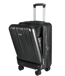 DRMEE Reisekoffer Gepäckkoffer, Wiederaufladbarer Hartschalenkoffer Mit USB-Handgepäck, Aufgegebenes Gepäck Suitcase Rollkoffer (Color : A, Size : 28inch) von DRMEE