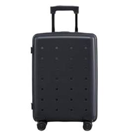 DRMEE Reisekoffer Handgepäck, Tragbarer Koffer, Hartschalenkoffer Für Geschäftsreisen, Gepäckkoffer Suitcase Rollkoffer (Color : Black, Size : 20inch) von DRMEE