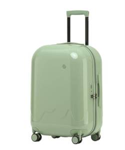 DRMEE Reisekoffer Hartschalen-Gepäckset Mit USB-Ladeloch, Trolley-Koffer Mit TSA-Codeschloss Suitcase Rollkoffer (Color : Grün, Size : 26in) von DRMEE