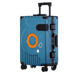 DRMEE Reisekoffer Hartschalengepäck Mit TSA-Schloss, Drehbarer Aluminiumrahmen, Trolley-Koffer, Universalrad Suitcase Rollkoffer (Color : A, Size : 20 inch) von DRMEE