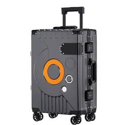 DRMEE Reisekoffer Hartschalengepäck Mit TSA-Schloss, Drehbarer Aluminiumrahmen, Trolley-Koffer, Universalrad Suitcase Rollkoffer (Color : B, Size : 22 inch) von DRMEE