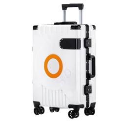 DRMEE Reisekoffer Hartschalengepäck Mit TSA-Schloss, Drehbarer Aluminiumrahmen, Trolley-Koffer, Universalrad Suitcase Rollkoffer (Color : E, Size : 22 inch) von DRMEE