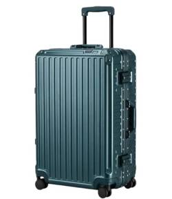 DRMEE Reisekoffer Koffer Hartschalengepäck Mit Aluminiumrahmen, Koffer Ohne Reißverschluss Mit Spinnerrädern Suitcase Rollkoffer (Color : A, Size : 24in) von DRMEE