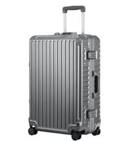 DRMEE Reisekoffer Koffer Hartschalengepäck Mit Aluminiumrahmen, Koffer Ohne Reißverschluss Mit Spinnerrädern Suitcase Rollkoffer (Color : G, Size : 26in) von DRMEE