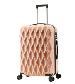 DRMEE Reisekoffer Koffer Mit Rollen, Passwort-Handgepäck, Großer Aufbewahrungskoffer Suitcase Rollkoffer (Color : Rosa, Size : 24 in) von DRMEE