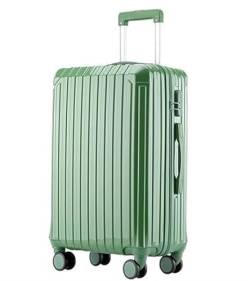DRMEE Reisekoffer Koffer Mit Spinner-Rädern, Hartschalen-Leichtgewichtler-Rollkoffer Für Geschäftsreisen Suitcase Rollkoffer (Color : Grün, Size : 24in) von DRMEE