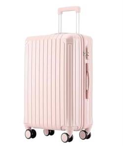 DRMEE Reisekoffer Koffer Mit Spinner-Rädern, Hartschalen-Leichtgewichtler-Rollkoffer Für Geschäftsreisen Suitcase Rollkoffer (Color : Rosa, Size : 20in) von DRMEE