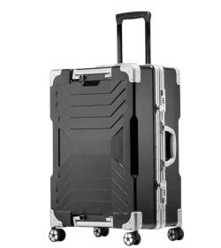 DRMEE Reisekoffer Leichter Aluminium-Kabinengepäckkoffer Mute Universal Wheel Boarding Case Gepäck Suitcase Rollkoffer (Color : B, Size : 20 inch) von DRMEE