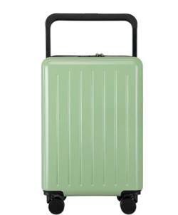 DRMEE Reisekoffer Leichter Koffer Mit Sicherheits-Zahlenschloss, Koffer, Gepäck, Aufgegebenes Gepäck Suitcase Rollkoffer (Color : Grün, Size : 20 in) von DRMEE