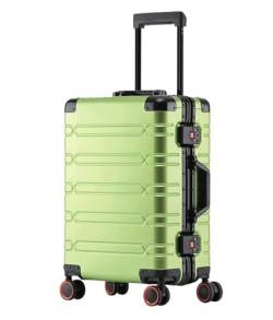 DRMEE Reisekoffer Leises, Leichtes Handgepäck, Abriebfester Trolley-Koffer Aus Vollaluminium Und Magnesiumlegierung Suitcase Rollkoffer (Color : B, Size : 20") von DRMEE