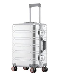 DRMEE Reisekoffer Leises, Leichtes Handgepäck, Abriebfester Trolley-Koffer Aus Vollaluminium Und Magnesiumlegierung Suitcase Rollkoffer (Color : C, Size : 24") von DRMEE