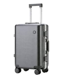 DRMEE Reisekoffer Multifunktionaler Trennwand-Trolley, Leichtes Passwort-Reise-Hartschalen-Handgepäck Suitcase Rollkoffer (Color : E, Size : 22in) von DRMEE