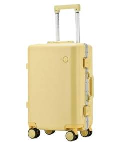 DRMEE Reisekoffer Multifunktionaler Trennwand-Trolley, Leichtes Passwort-Reise-Hartschalen-Handgepäck Suitcase Rollkoffer (Color : G, Size : 24in) von DRMEE