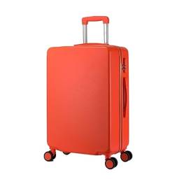 DRMEE Reisekoffer Tragbare Hartschalen-Gepäck-Sicherheitskoffer Mit Zahlenschloss, Leises Und Reibungsloses Gepäck Suitcase Rollkoffer (Color : Rood, Size : 20inch) von DRMEE