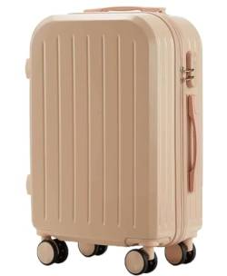 DRMEE Reisekoffer Tragbarer, Praktischer Gepäck-Trolley, Langlebig, Universelles Rad, Passwort Mit Rädern Suitcase Rollkoffer (Color : C, Size : 22 inch) von DRMEE