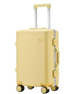 DRMEE Reisekoffer Trolley-Koffer, Leichte Passwort-Reise-Hartgepäck-Koffer Mit Rollen Suitcase Rollkoffer (Color : A, Size : 20in) von DRMEE
