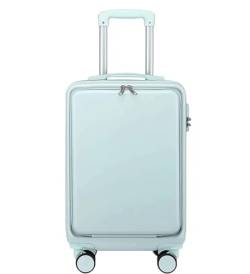 DRMEE Reisekoffer Trolley-Koffer Mit Frontöffnung, Hartschalen-Gepäck, Universal-Rollenkoffer, Langlebig Suitcase Rollkoffer (Color : B, Size : 24in) von DRMEE
