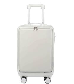 DRMEE Reisekoffer Trolley-Koffer Mit Frontöffnung, Hartschalen-Gepäck, Universal-Rollenkoffer, Langlebig Suitcase Rollkoffer (Color : C, Size : 20in) von DRMEE