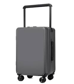 DRMEE Reisekoffer USB-Schnittstelle, Koffer, Trolley, Gepäck, Universalräder, TSA-Zoll-Zahlenschloss Suitcase Rollkoffer (Color : G, Size : 24 in) von DRMEE