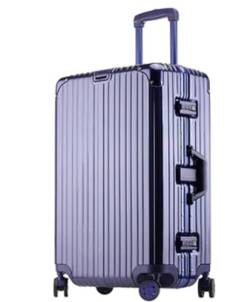 DRMEE Reisekoffer Wasserdichter Gepäckkoffer, Großes Fassungsvermögen, Trolley-Koffer, Aluminium-Universalrad Suitcase Rollkoffer (Color : F, Size : 22in) von DRMEE