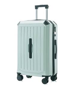 DRMEE Reisekoffer Wiederaufladbare Koffer Mit Getränkehalter, Koffer Mit Rollen, Anti-Fall-Gepäck Suitcase Rollkoffer (Color : Blue, Size : 24 in) von DRMEE