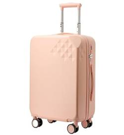 Reisekoffer Erweiterbarer 8-Rad-Spinner-Gepäckkoffer, Leichter Hartschalenkoffer, Macaron-Koffer Suitcase Rollkoffer (Color : D, Size : 22inch) von DRMEE