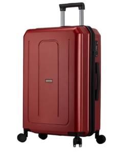 Reisekoffer Gepäck Mit Spinnerrad, Geräumige Reisekoffer, Reisekoffer Mit TSA-Schloss Suitcase Rollkoffer (Color : D, Size : 20inch) von DRMEE