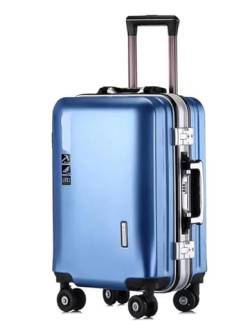 Reisekoffer Gepäck-USB-Aufladung, Verschleißfeste Und Kratzfeste Verbundkoffer Mit Rollen Suitcase Rollkoffer (Color : D, Size : 20 in) von DRMEE