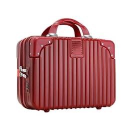 Reisekoffer Handgepäck, Wiederaufladbarer Funktions-Design-Koffer Für Damen, Passwort-Boarding Suitcase Rollkoffer (Color : F, Size : 14inch) von DRMEE