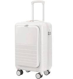 Reisekoffer Handgepäck-Abdeckung Mit Seitlicher Öffnung, Vordere Öffnung, Trolley-Koffer, Hartschalen-Gepäck, Universalrad Suitcase Rollkoffer (Color : D, Size : 20in) von DRMEE