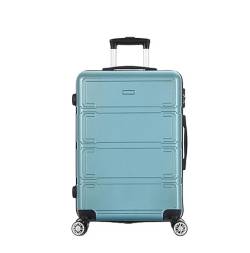 Reisekoffer Spinner-Gepäck Für Damen, Handgepäck, Höhenverstellbarer Griff Für Geschäftsreisen Und Reisen Suitcase Rollkoffer (Color : Blue, Size : 20in) von DRMEE