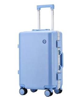 Reisekoffer Trolley-Koffer, Leichte Passwort-Reise-Hartgepäck-Koffer Mit Rollen Suitcase Rollkoffer (Color : D, Size : 20in) von DRMEE