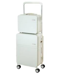 Reisekoffer Trolley-Koffer-Set Mit USB-Multifunktions-Koffer, Boarding-Koffer, Teleskop-Deichsel Suitcase Rollkoffer (Color : D, Size : 13+20in) von DRMEE