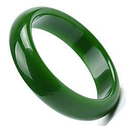 XYEJL Natürlicher Breiter Grünes Jadearmband Echte Natürliche Runde Smaragdgrüne Jade Armbänder Armreifen Für Frauen Geschenk,70~74mm von DRSM