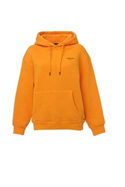 Damen Hoodie Essentials Basic Sweatshirt mit Kapuze Pullover (as3, Alpha, m, Regular, Regular, Orange Pop) von DSCVR