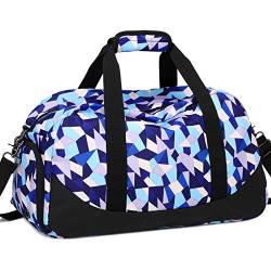 Sporttasche, Reisetasche, Schultertasche, Wochenendtasche, Übernachtungstasche für Mädchen und Frauen, Blau von DSIUE