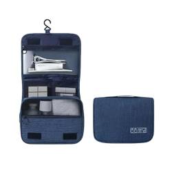 Dskdfhn Kosmetiktasche Reisen wasserdichte Kosmetiktasche Toilettenartikel Organizer Hängen Trocken Und Nasse Trennungsbeutel-Navy Blau von DSKDFHN