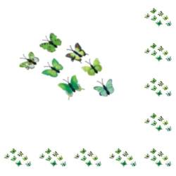 DSOUWEH 10 Satz von/Los Exquisite Handwerkskunst Bunte Schmetterlinge Haarspangen für Teenager Frauen Modisch und exquisit grün 4,5 cm, grün 4.5cm 10Satz von DSOUWEH