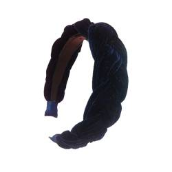 DSOUWEH Leichtes Haarband für Mädchen, rutschfest für bequemen und stilvollen Look, langlebig, tragbares Stoff Haar Accessoires Stirnband, Dunkelblau von DSOUWEH