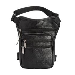 DSOUWEH Premium Leder Gürteltasche für Herren, elegant und praktisch, breite Anwendung, Reise Hüfttasche, Herren Hüfttaschen, Hüfttaschen, Schwarz von DSOUWEH