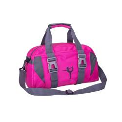 DSOUWEH Robuste und langlebige Sporttasche für hohe Belastbarkeit, Yoga Sporttaschen, Nylon Fitnesstasche, Reisetasche, Trendige Farben, Purpurrot von DSOUWEH