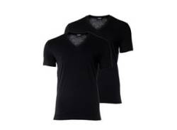 Dsquared T-Shirt 2er Pack Herren Baumwolle V-Ausschnitt, schwarz von DSQUARED