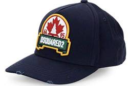 DSQUARED2 64 Leaf 95 Patch Logo Embroidered Baseball Cap Kappe Basebalkappe Hat von DSQUARED2