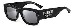 Dsquared Unisex D2 0089/s Sunglasses, CSA/T4 Black PALLAD, 52 von DSQUARED2