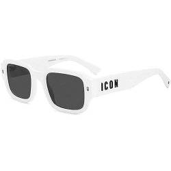 Dsquared Unisex Icon 0009/s Sunglasses, VK6/IR White, 50 von DSQUARED2